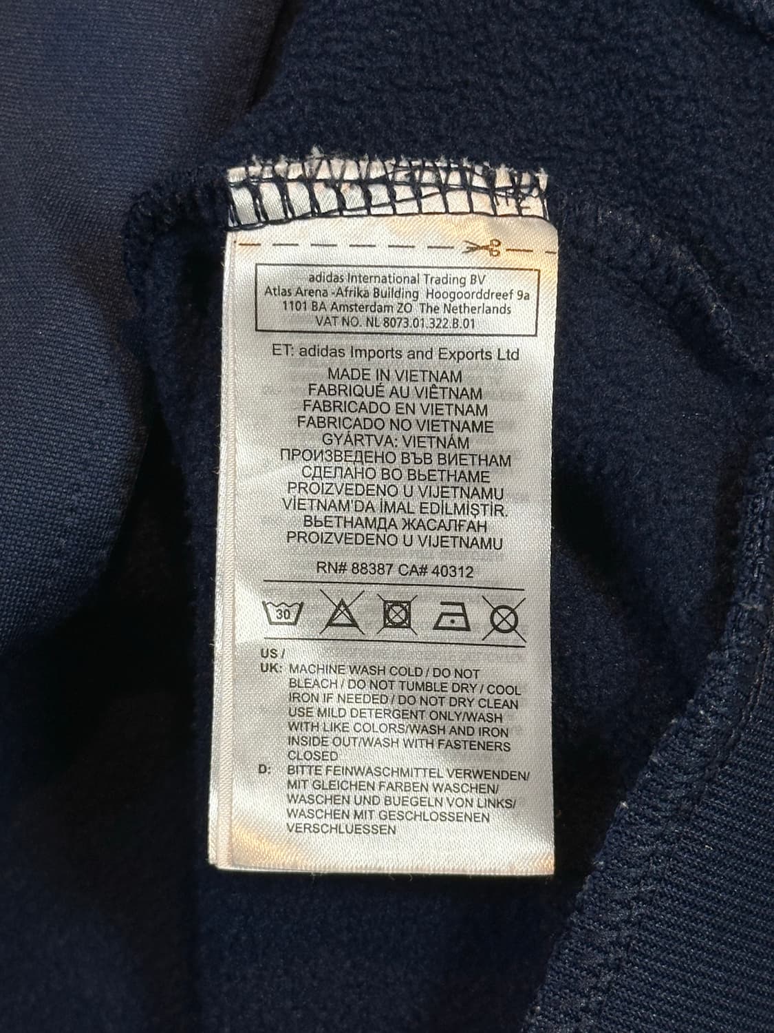 대장급) 아디다스 레알 마드리드 배색 트랙탑 져지 네이비 화이트 상품이미지10