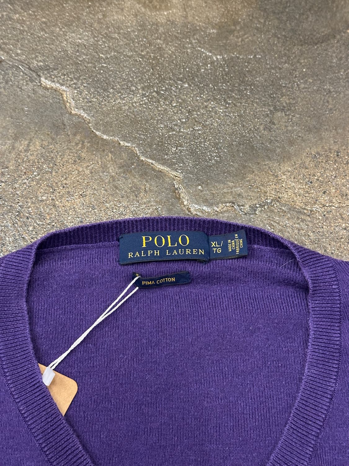 POLO 폴로 랄프로렌 피마코튼 니트 딥퍼플 XL 상품이미지3