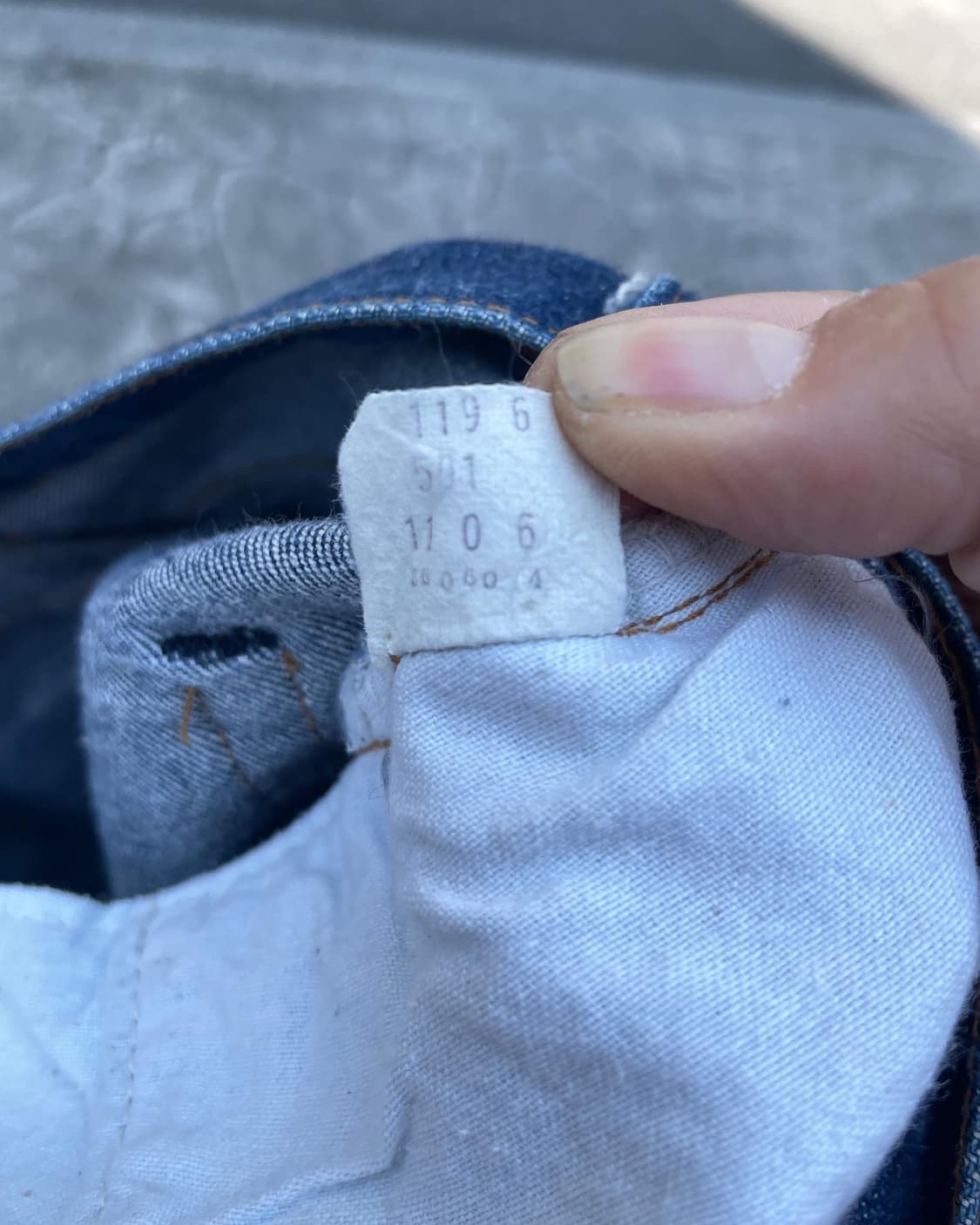 LATE 70s 66후기 SMALL e 501 셀비지 상품이미지10