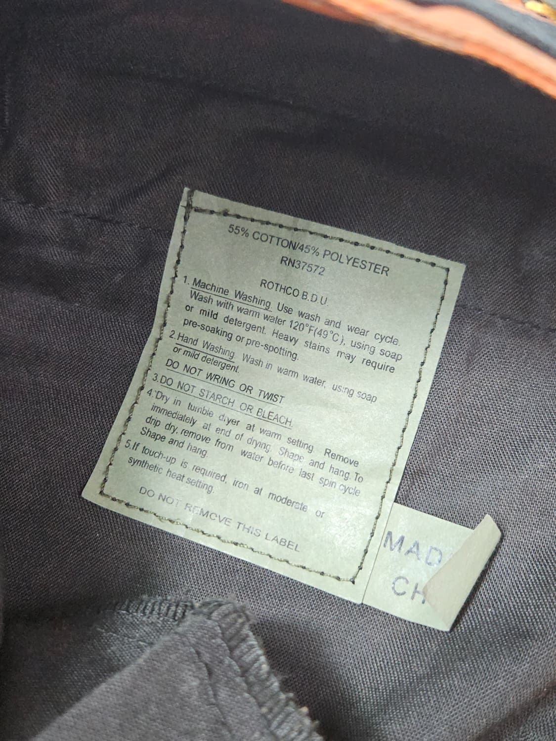 로스코 오렌지 카모 밀리터리 미군 고어텍스 카고팬츠 S 상품이미지4