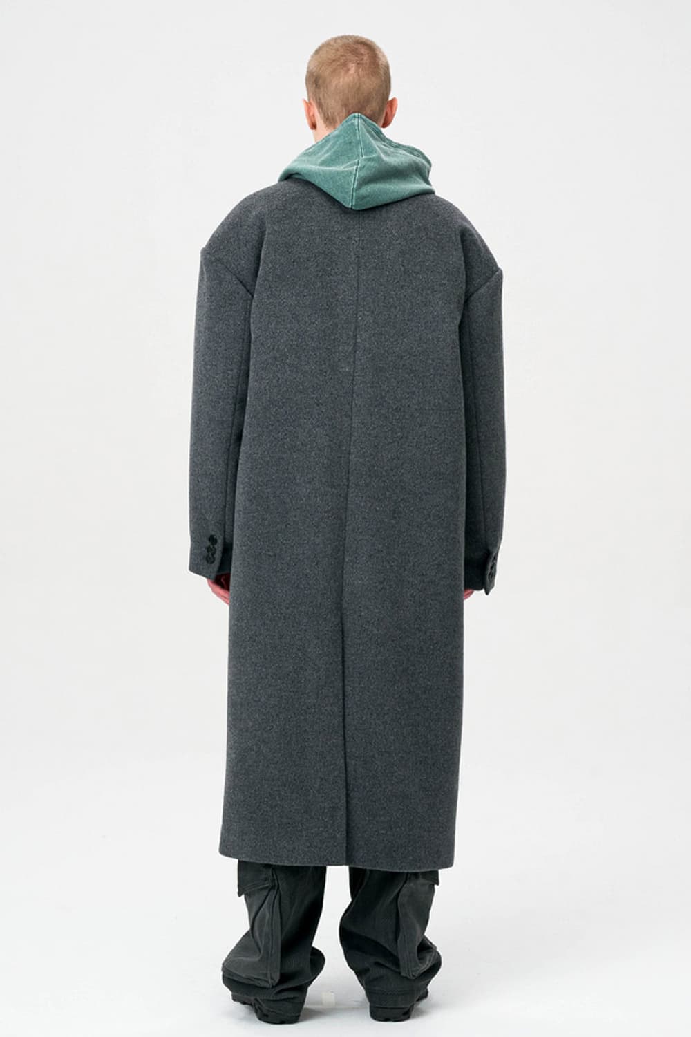 MOSS OVERFIT SINGLE COAT 차콜 2 상품이미지3