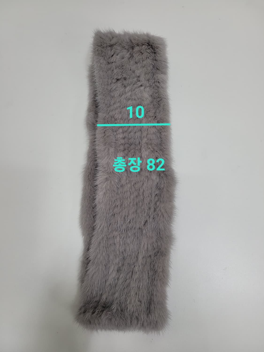 천연 밍크 니팅 머플러 / 총장 82 그레이
 상품이미지6