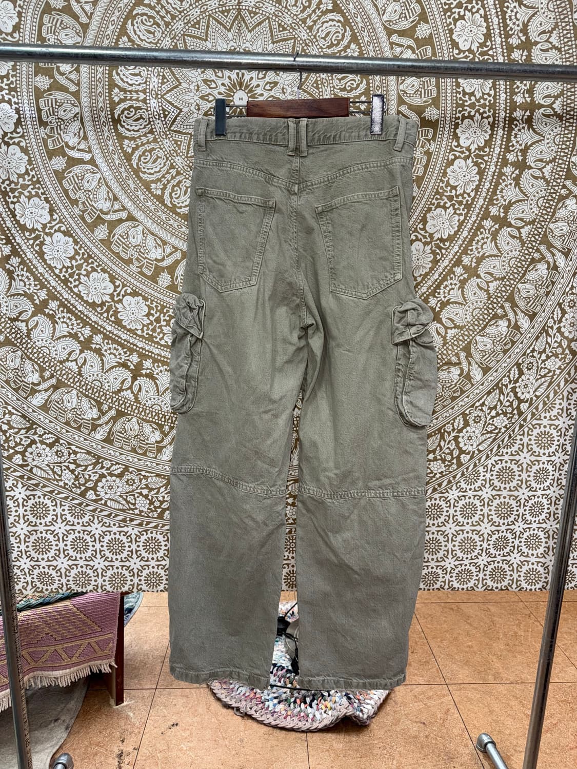 자라 피그먼트 카고 데님팬츠  상품이미지5