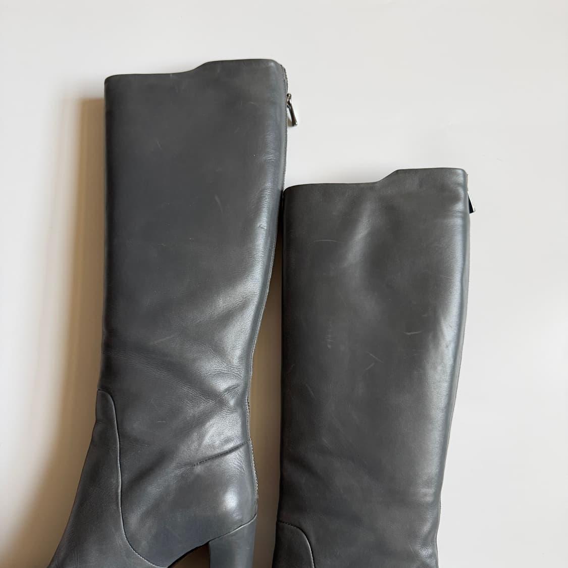 질샌더 그레이 레더 롱부츠 36 상품이미지3