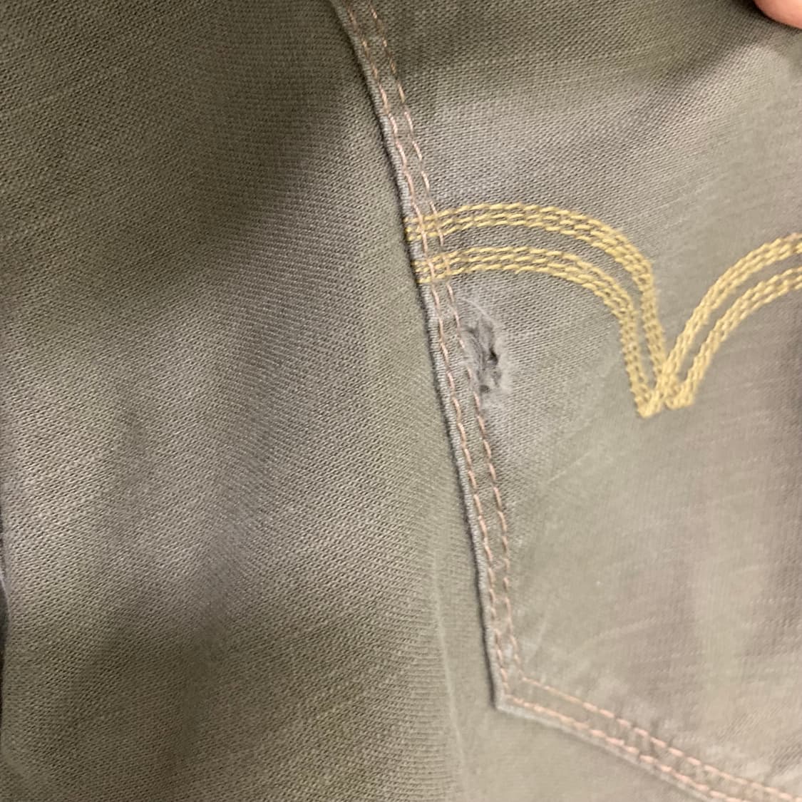 에드윈 백 벨트 포인트 지퍼 포켓 카고팬츠 31인치 00s 남녀공용 바지 상품이미지5