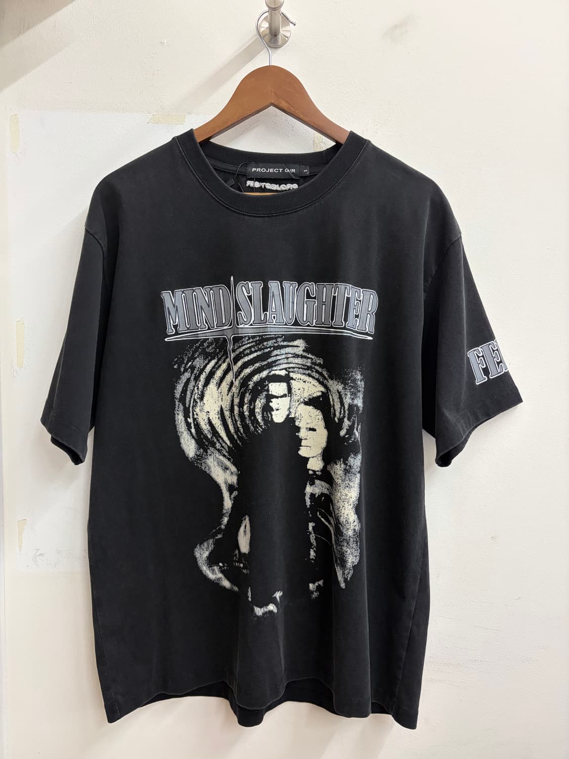 N73. PROJECT GR MindSlaughter 반팔 티셔츠 블랙 상품이미지1