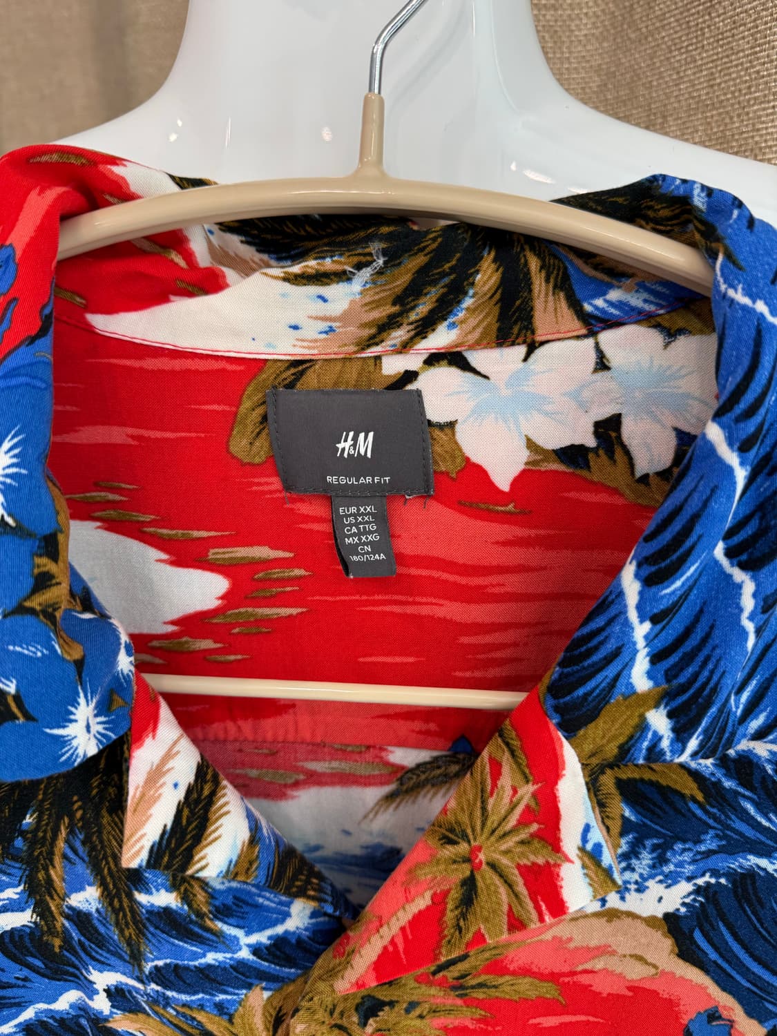 H&M 남성 하와이안 반팔 셔츠  상품이미지3