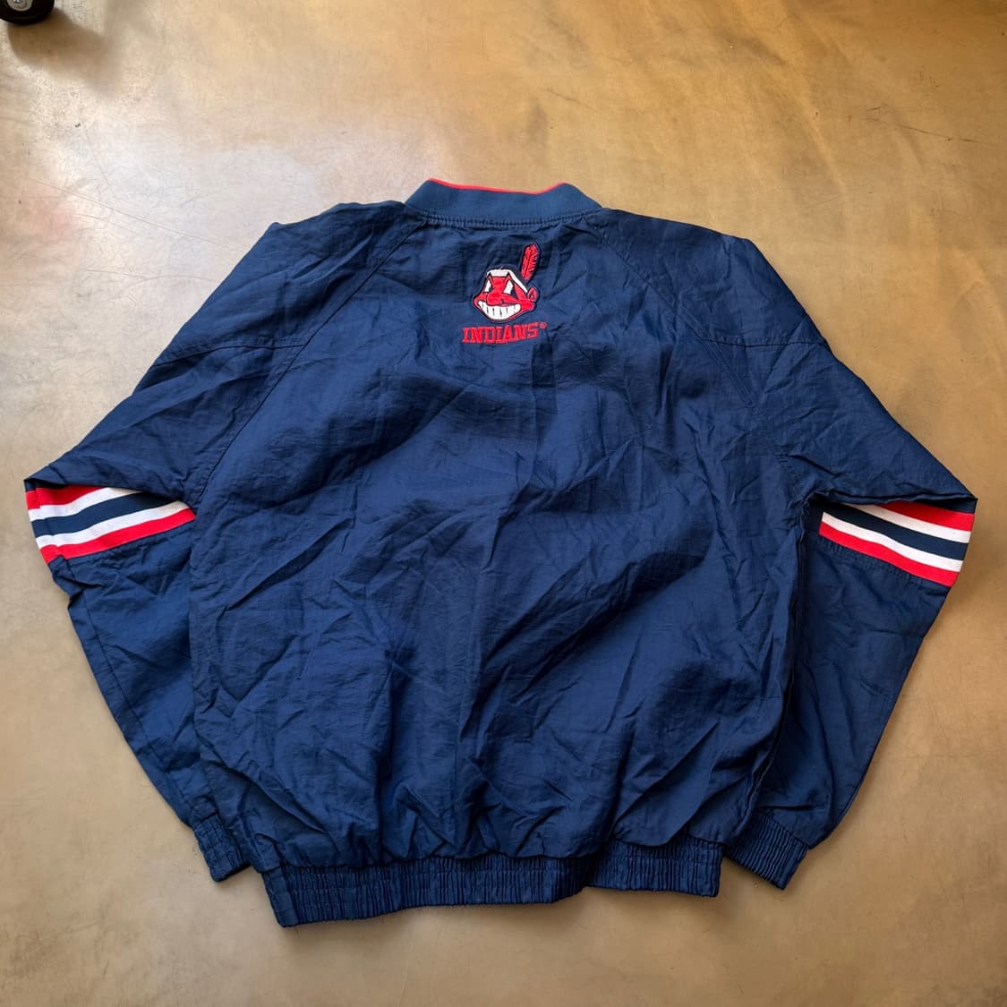 90S 프로 플레이어 클리브랜드 인디언스 스포츠 풀오버 윈드브레이커 상품이미지5