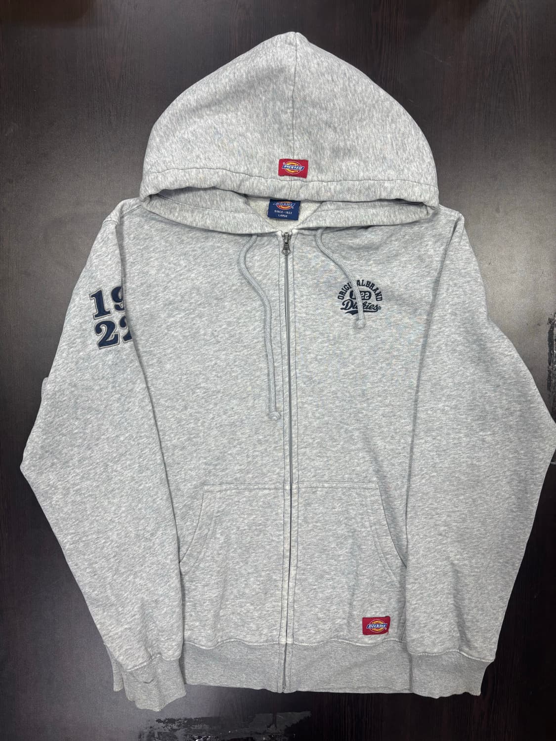 디키즈 기모 후드집업 회색 L 상품이미지1