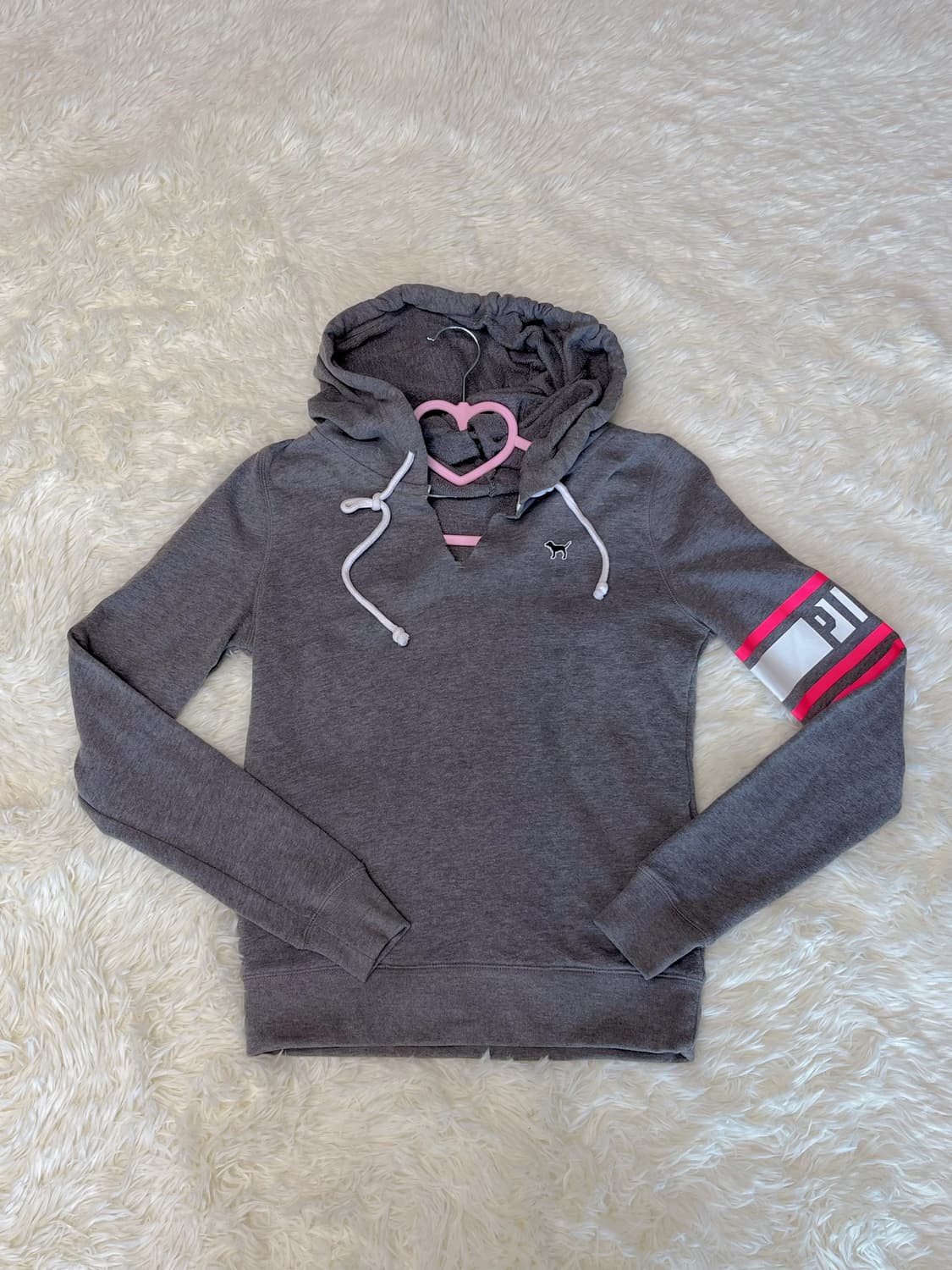 미국매장제품) PINK 그레이 후드티 상품이미지1
