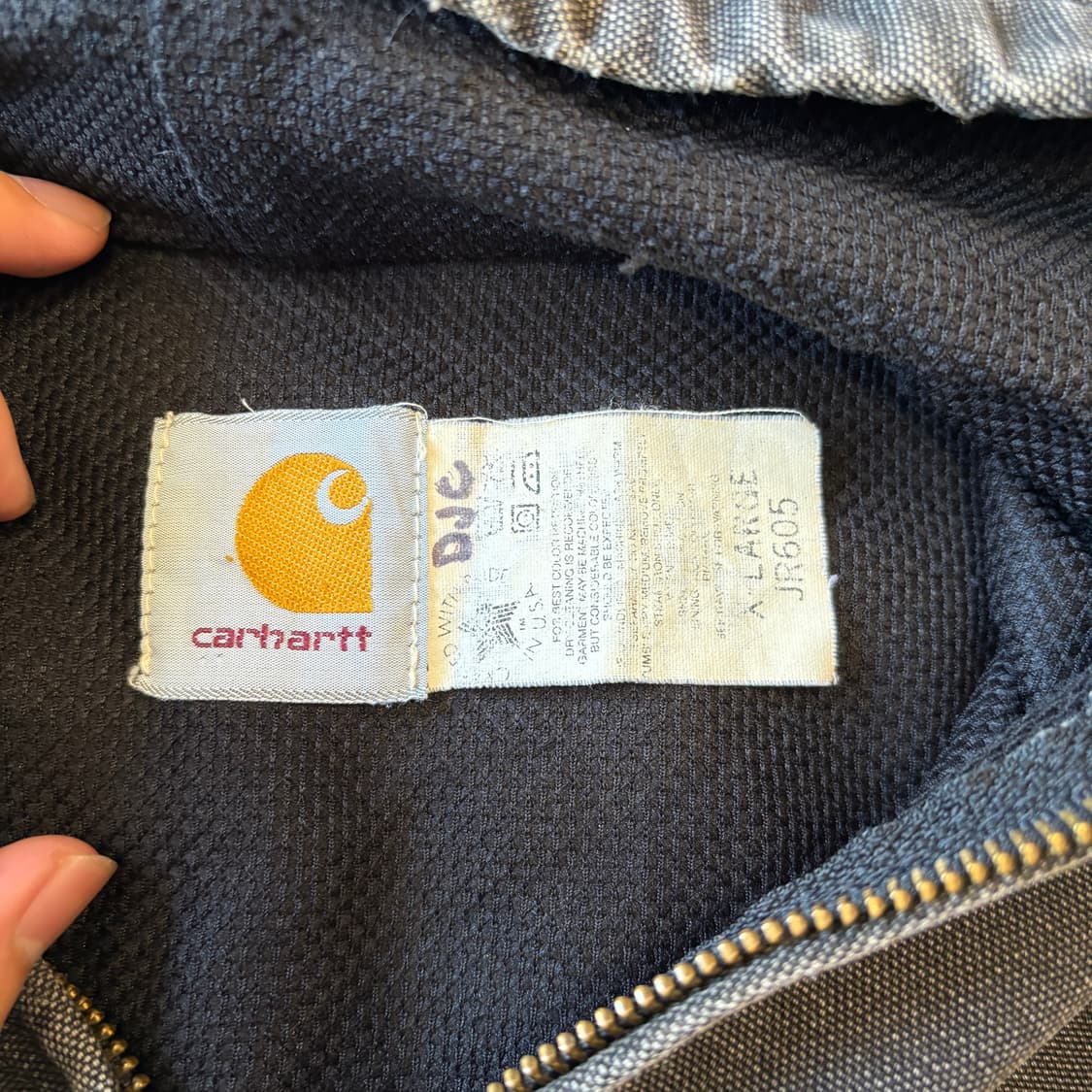 90년대 미국 생산 칼하트 블랙 액티브 자켓 상품이미지8