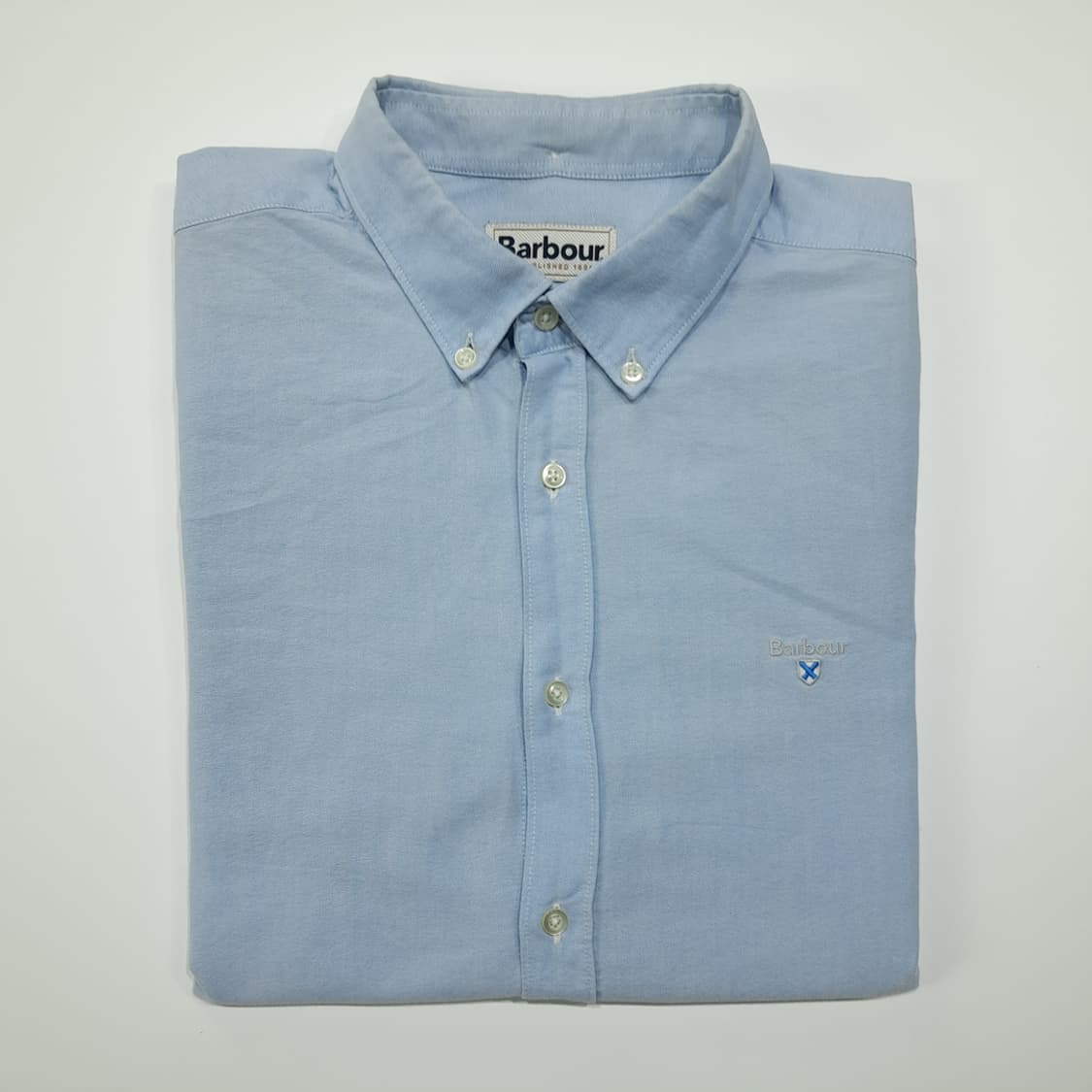 CL771 L 바버 코튼 버튼다운 클래식 블루 셔츠 남방 상품이미지8