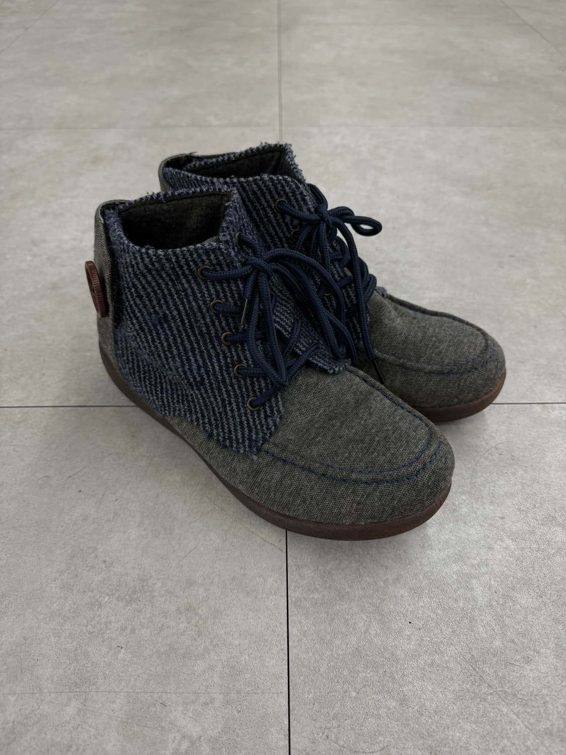 JPN 헤링본 버튼 부츠 상품이미지4