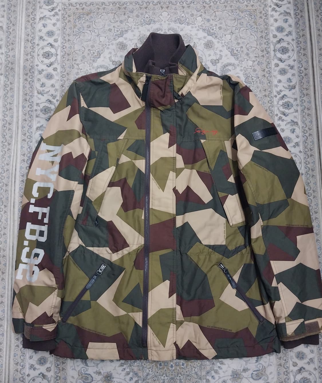 FUBU 빈티지 카모플라쥬 패턴 점퍼 NYC.CFB.92 L 상품이미지1