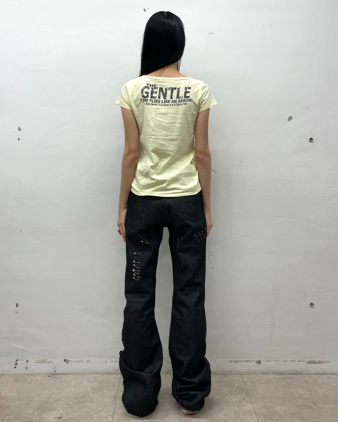 American flag washing yellow t-shirt  상품이미지7