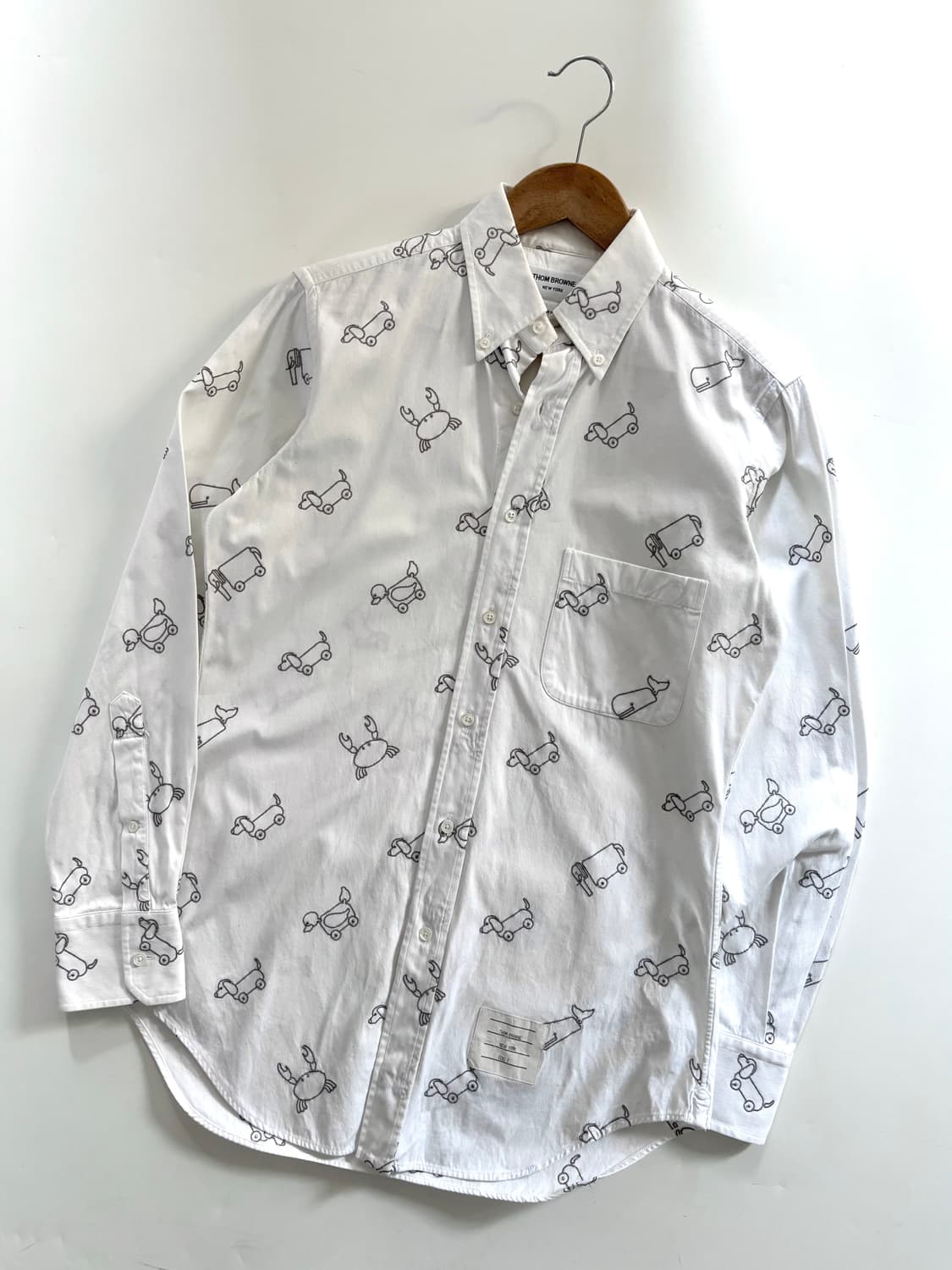 Thom Browne 톰브라운 애니멀 옥스포드 화이트 셔츠 상품이미지1