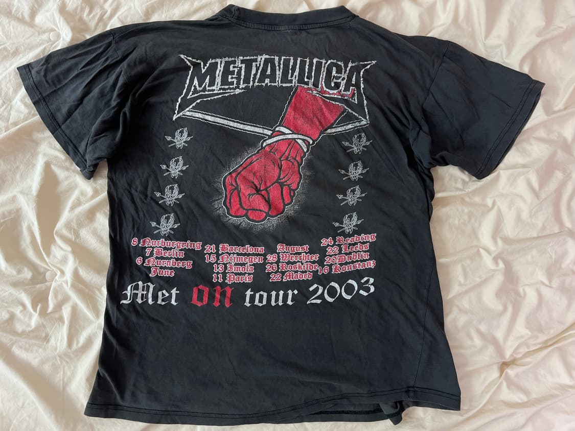 메탈리카 2003 St. Anger tour 티셔츠 L 상품이미지3