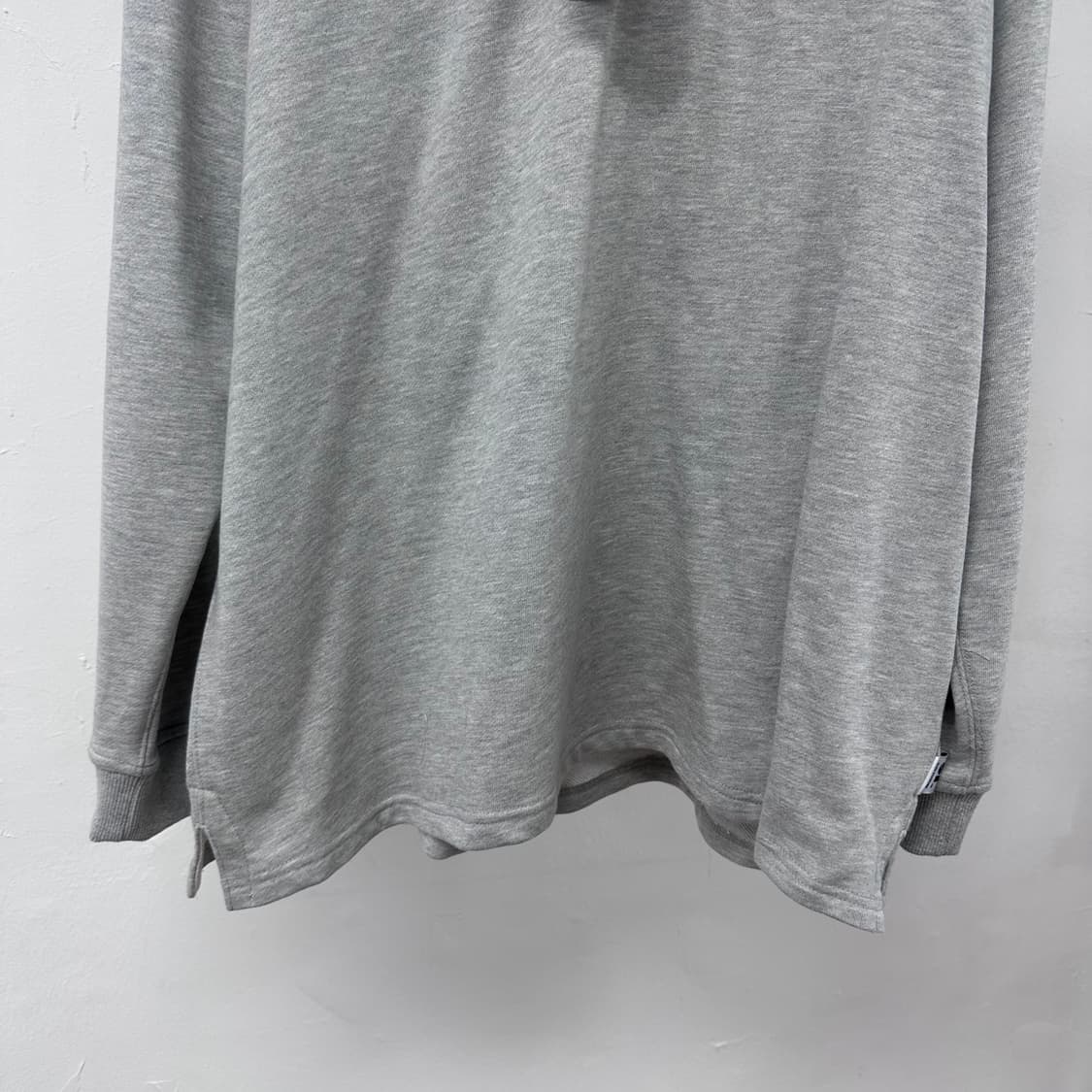 라퍼지스토어 럭비 카라 맨투맨 그레이 L(오버핏) 새상품 J34 상품이미지3