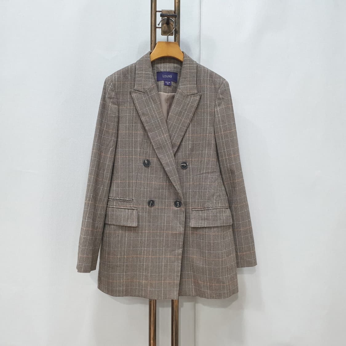 라우렐 체크 더블 버튼 자켓 55 상품이미지1