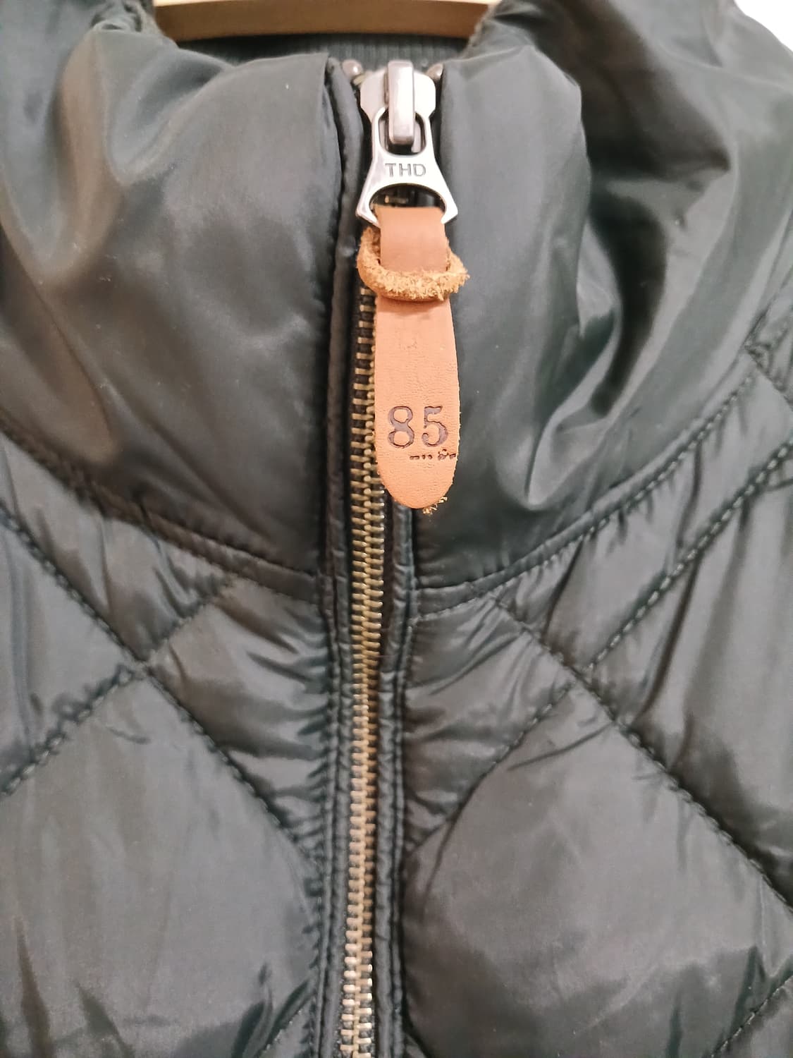 (XL,105)타미힐피거 퀼팅패딩 카키 상품이미지5