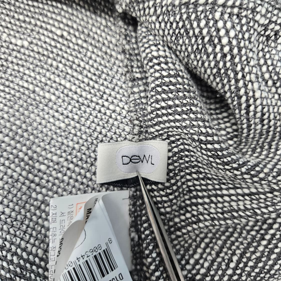 0190 듀엘 트위드 숏 기장 마 블랜딩 블라우스55 상품이미지5