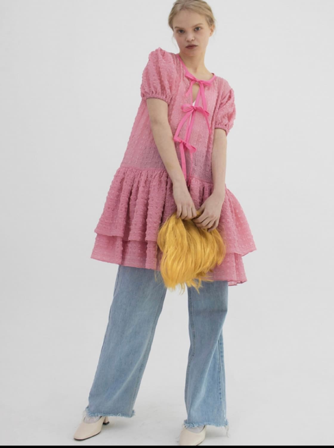 Babydoll Dress (Pink) 상품이미지2