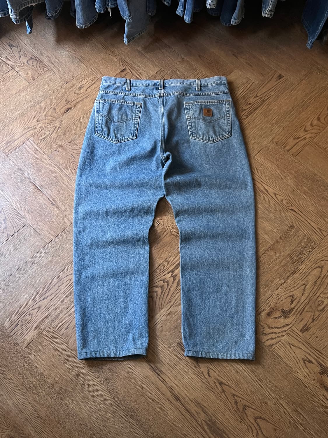 [38]칼하트 USA 미디엄블루 워크 데님 팬츠 상품이미지2