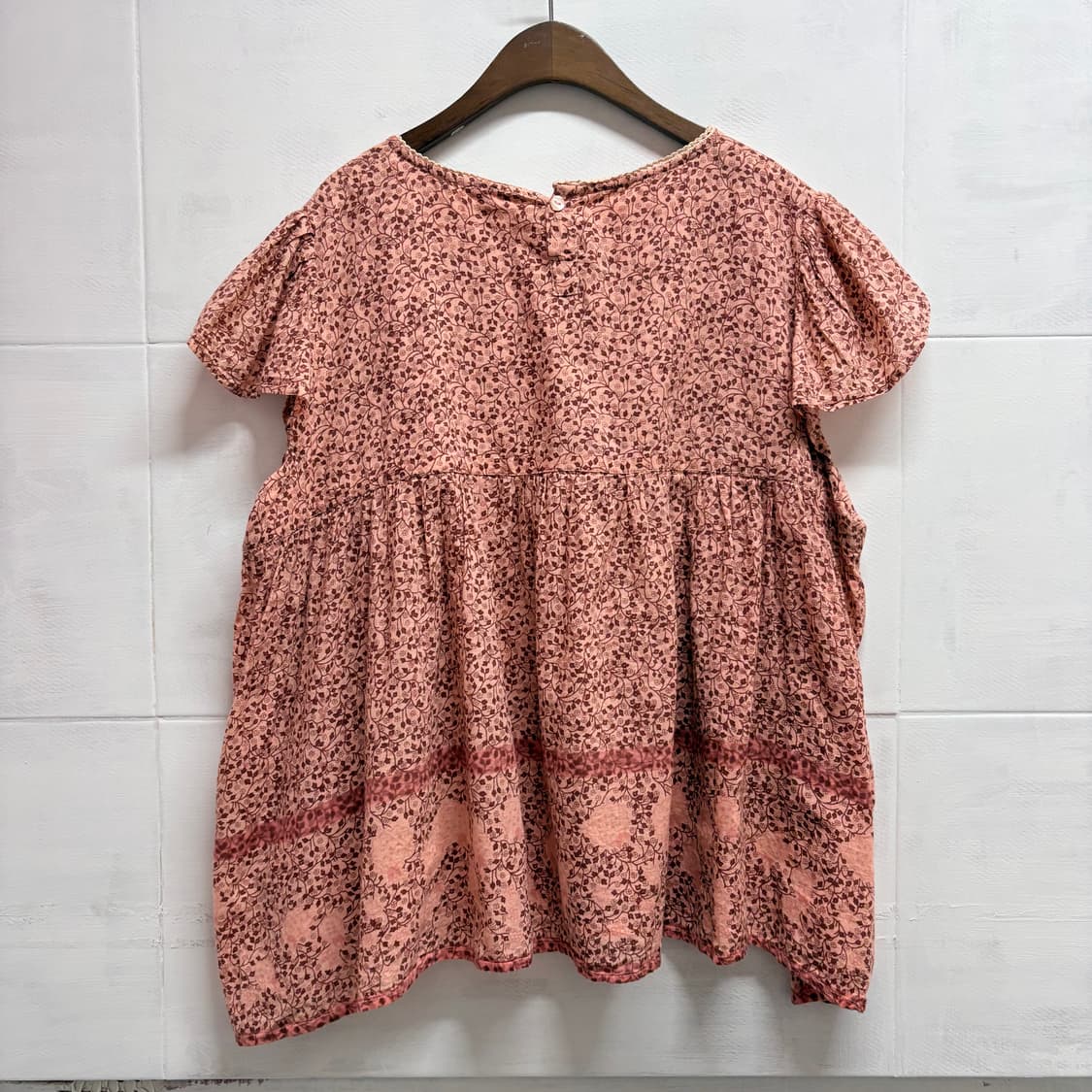 Blue earth 플라워 모리걸 코튼 블라우스 JPN 상품이미지6