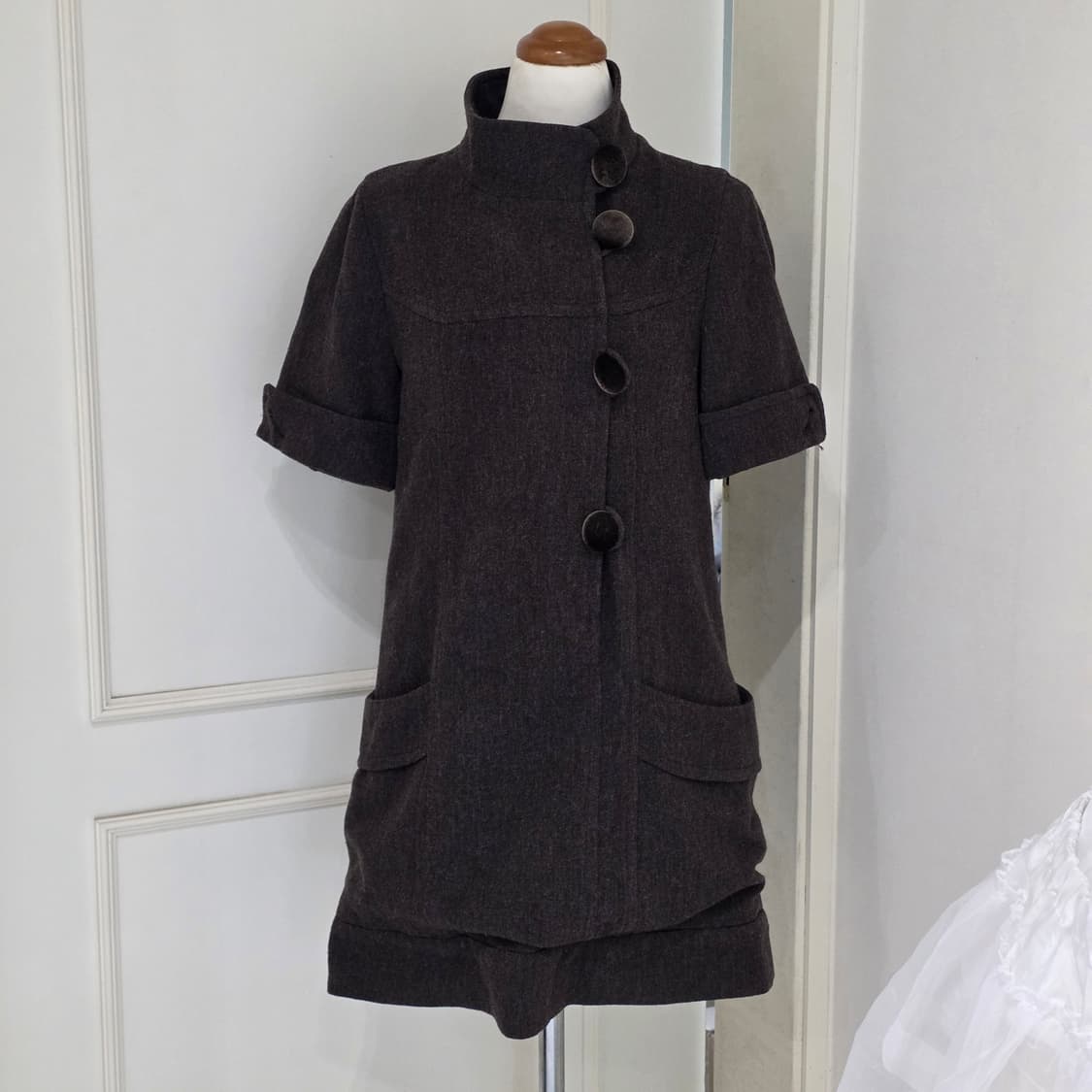 빈티지 라떼갸루st 모리걸 코트느낌 원피스 상품이미지1