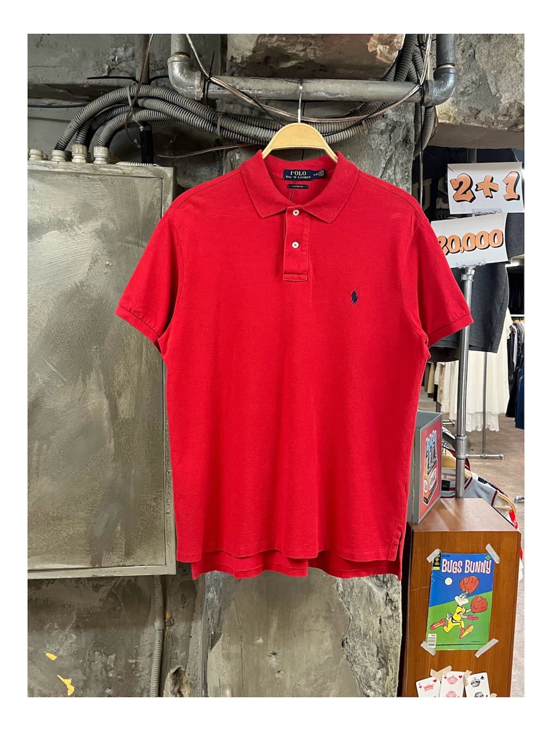 폴로 랄프로렌 반팔 카라티 레드 L #csz4047 상품이미지1