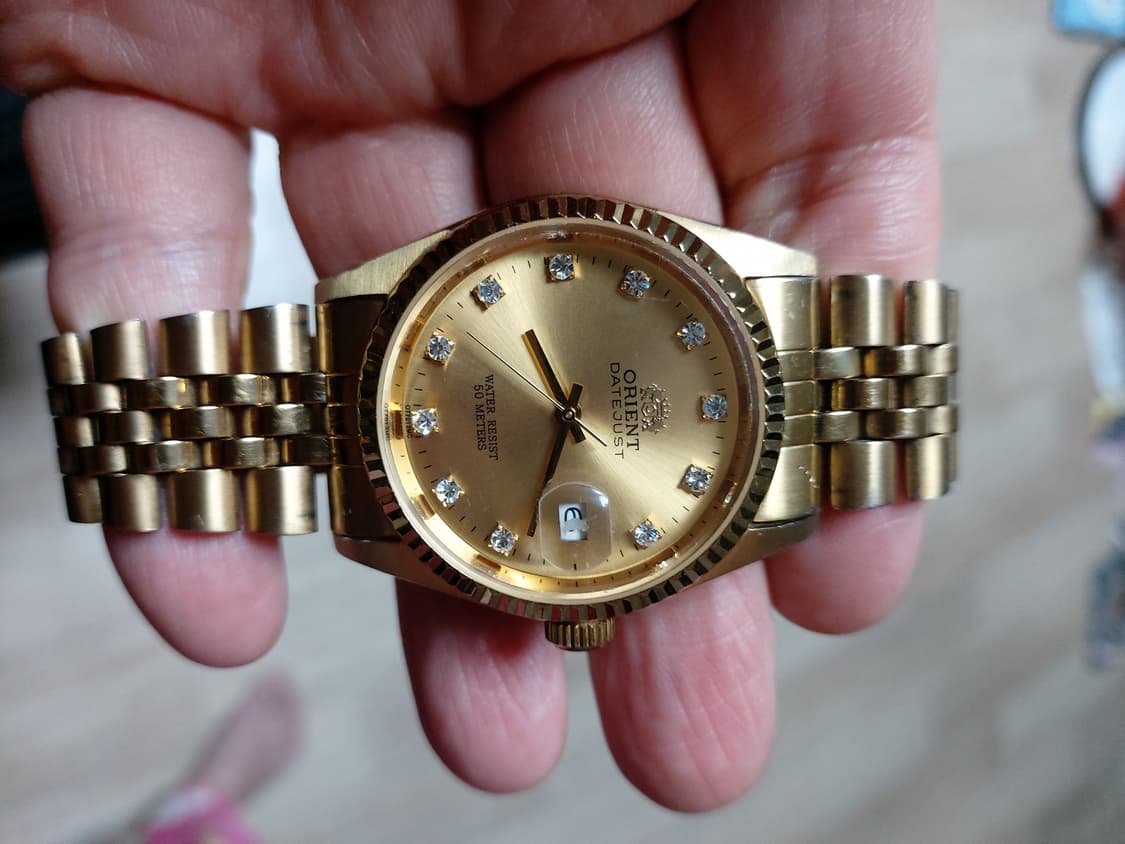 오리엔트 데이저스트 금장 시계  상품이미지1