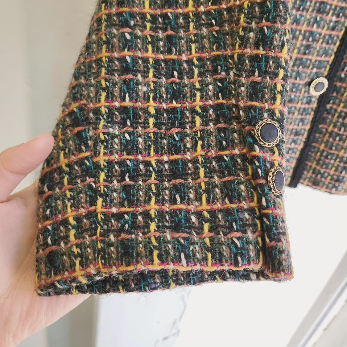 멀티컬러 울 트위드 자켓 상품이미지4