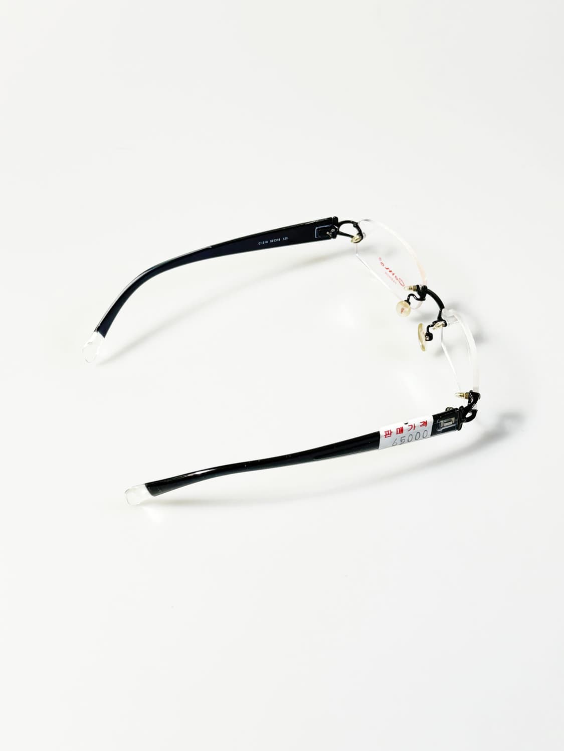 CAMO FASHION 무테 스퀘어 블랙메탈 빈티지 안경 상품이미지4