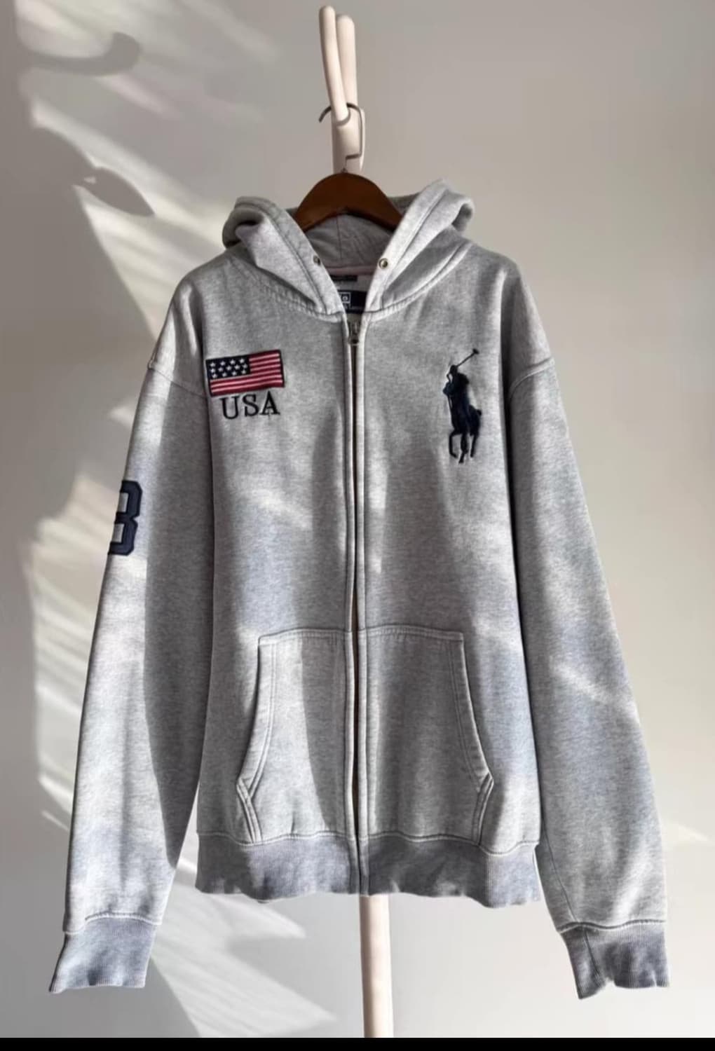 폴로 빅포니 성조기 후드집업 상품이미지1