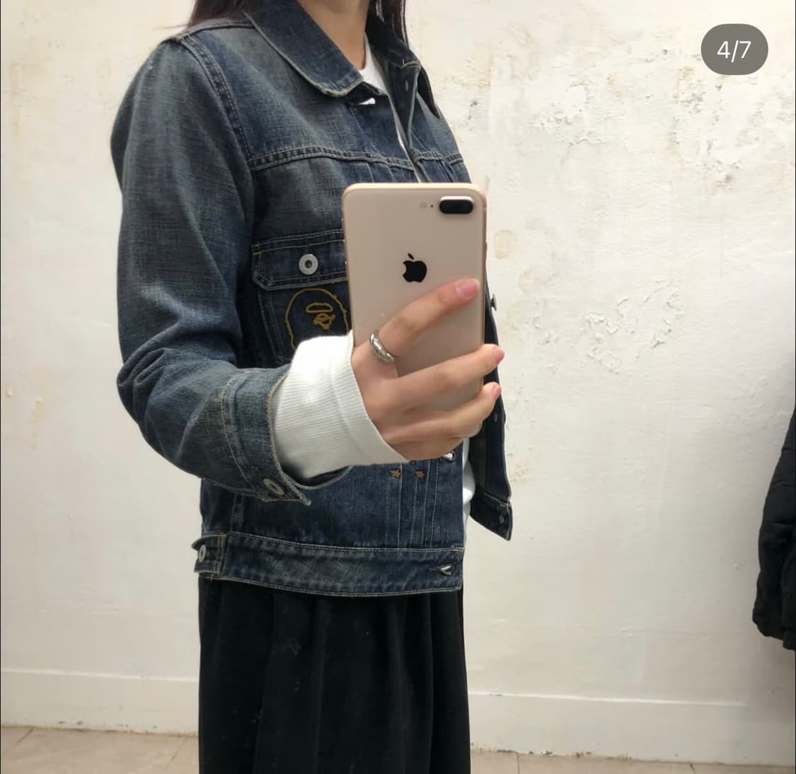 딱붙핏!!-베이프 에이프 스타 데님 자켓 상품이미지2