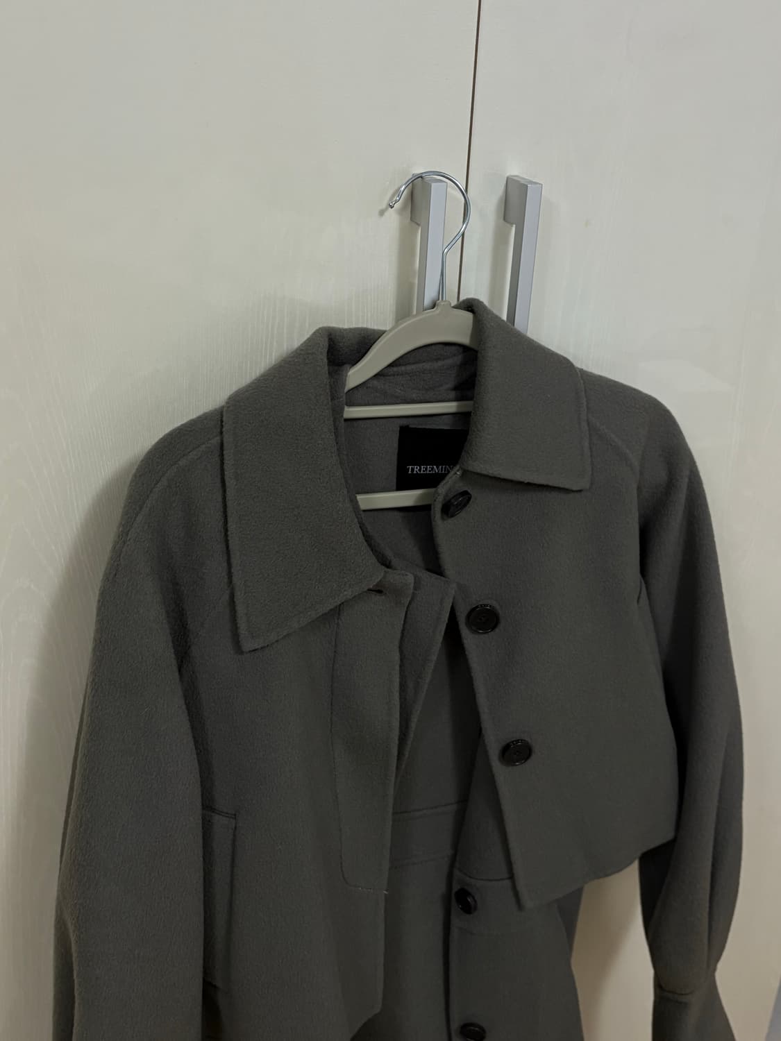 트리밍버드 3way 캐시미어 코트 카키 상품이미지3