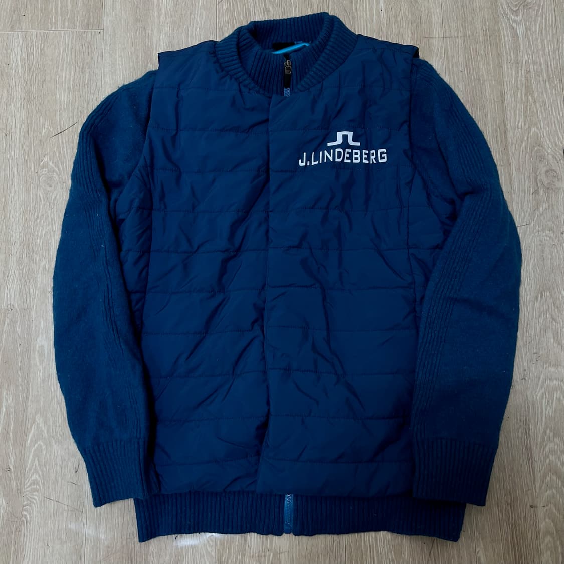 제이린드버그 여성 골프웨어 스윙 니트 경량패딩 점퍼 XS/85  상품이미지1