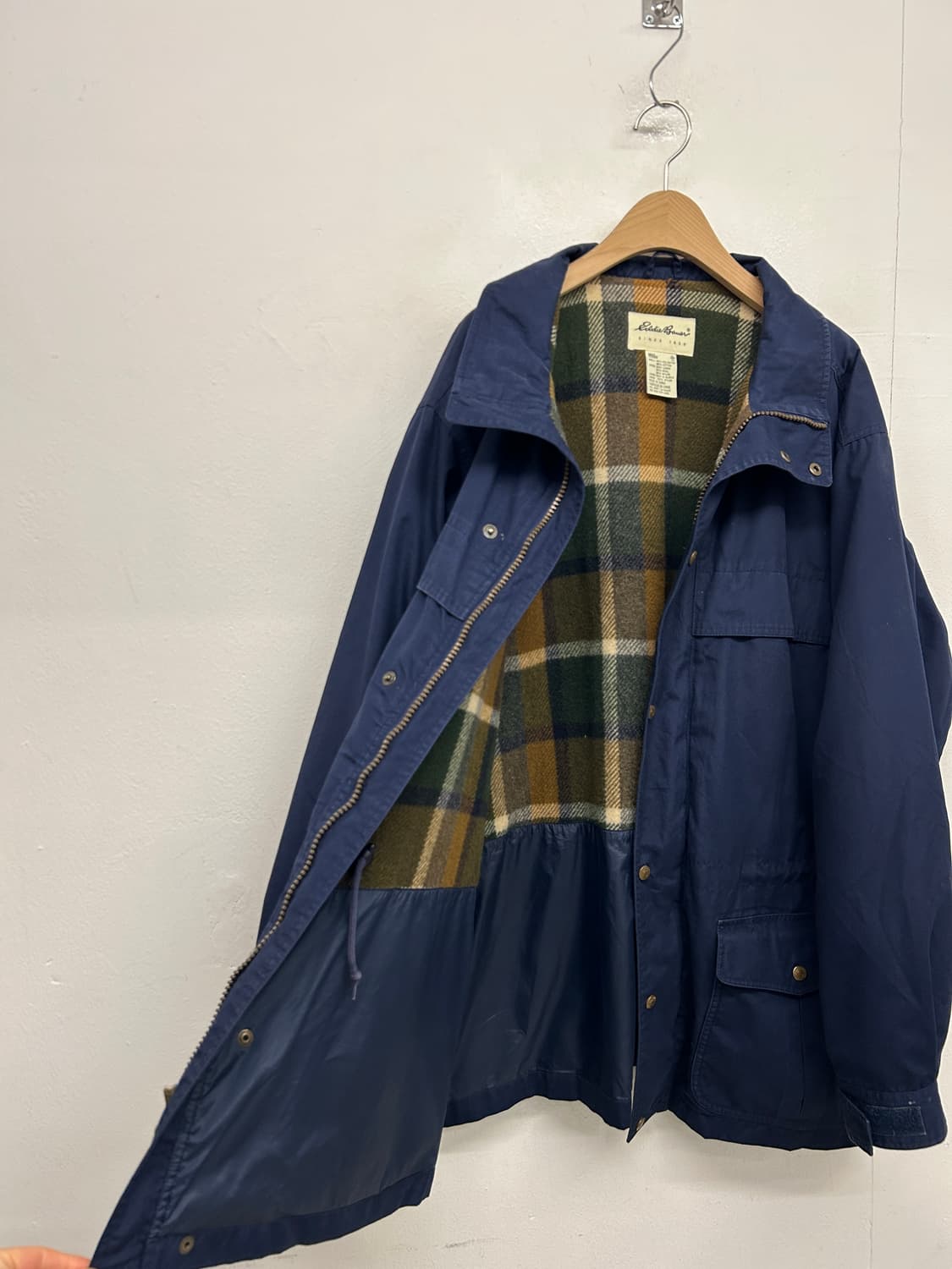 90s 에디바우어 네이비색 마운틴 파카 상품이미지4