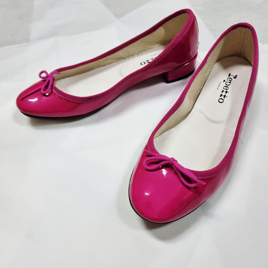 레페토 유광 핑크 구두 힐 슈즈 (250mm) 비브람완 상품이미지2