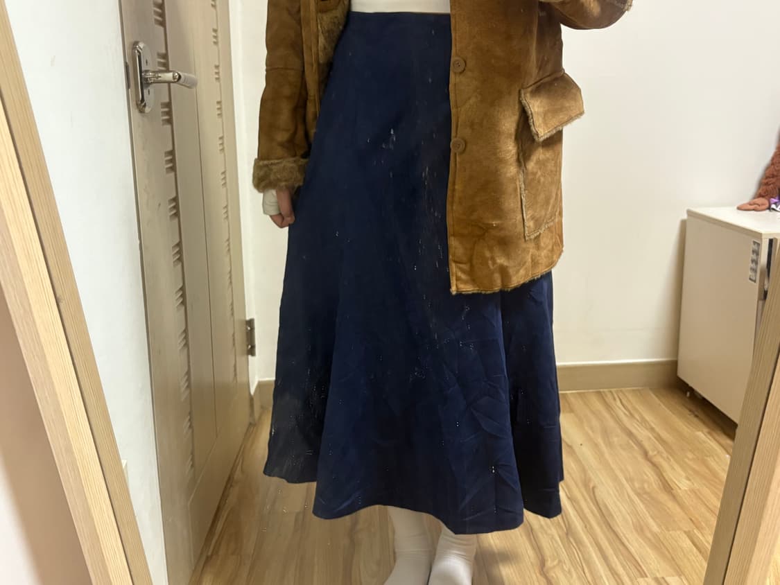 일본 빈티지 린넨 롱 스커트 상품이미지2