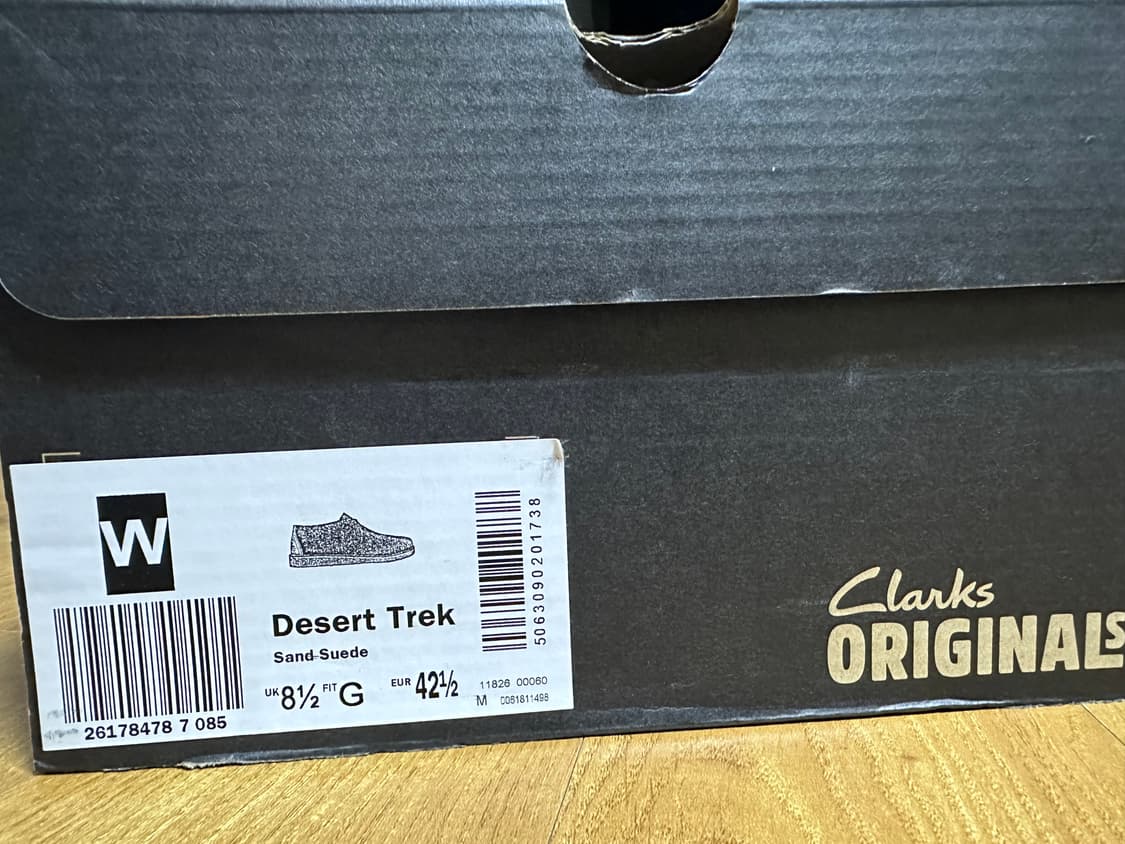 클락스 데저트트랙 샌드 스웨이드 uk8.5 상품이미지5