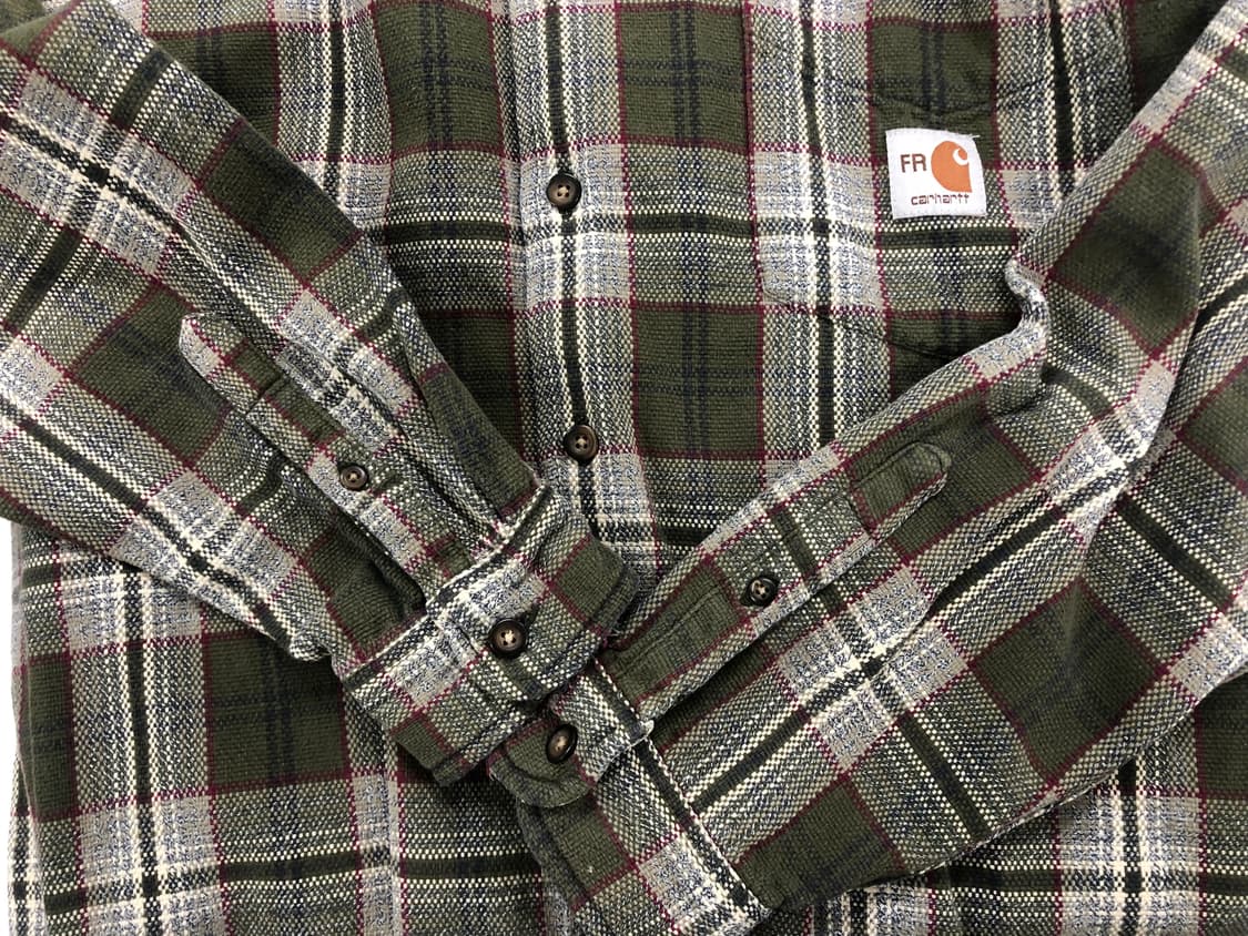 칼하트 체크 워크 남방 L 상품이미지6