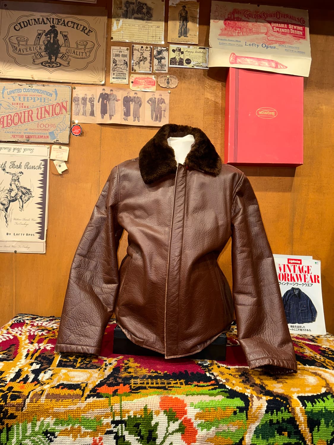 ( L-XL ) 가죽자켓 레더자켓 소가죽자켓 빈티지가죽자켓 봄버자켓 상품이미지1