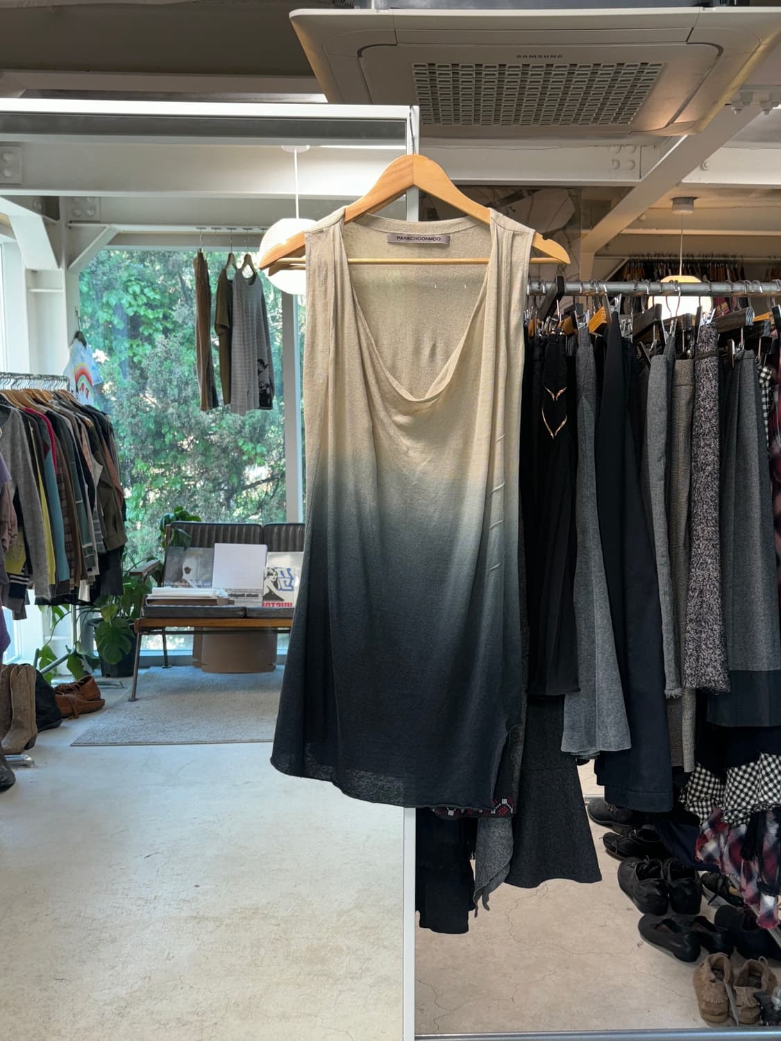 박춘무 드레이프 린넨 원피스 상품이미지1