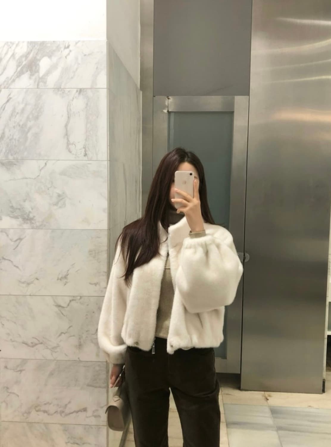 (새상품)비코튼 블란 퍼자켓 상품이미지1