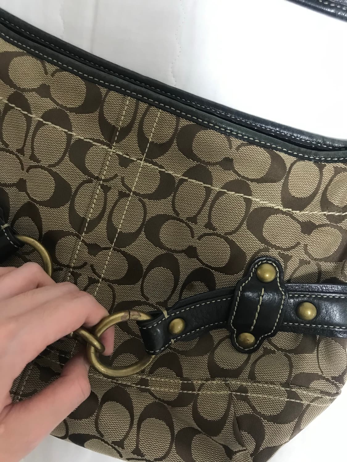 빈티지 코치 숄더백 상품이미지5