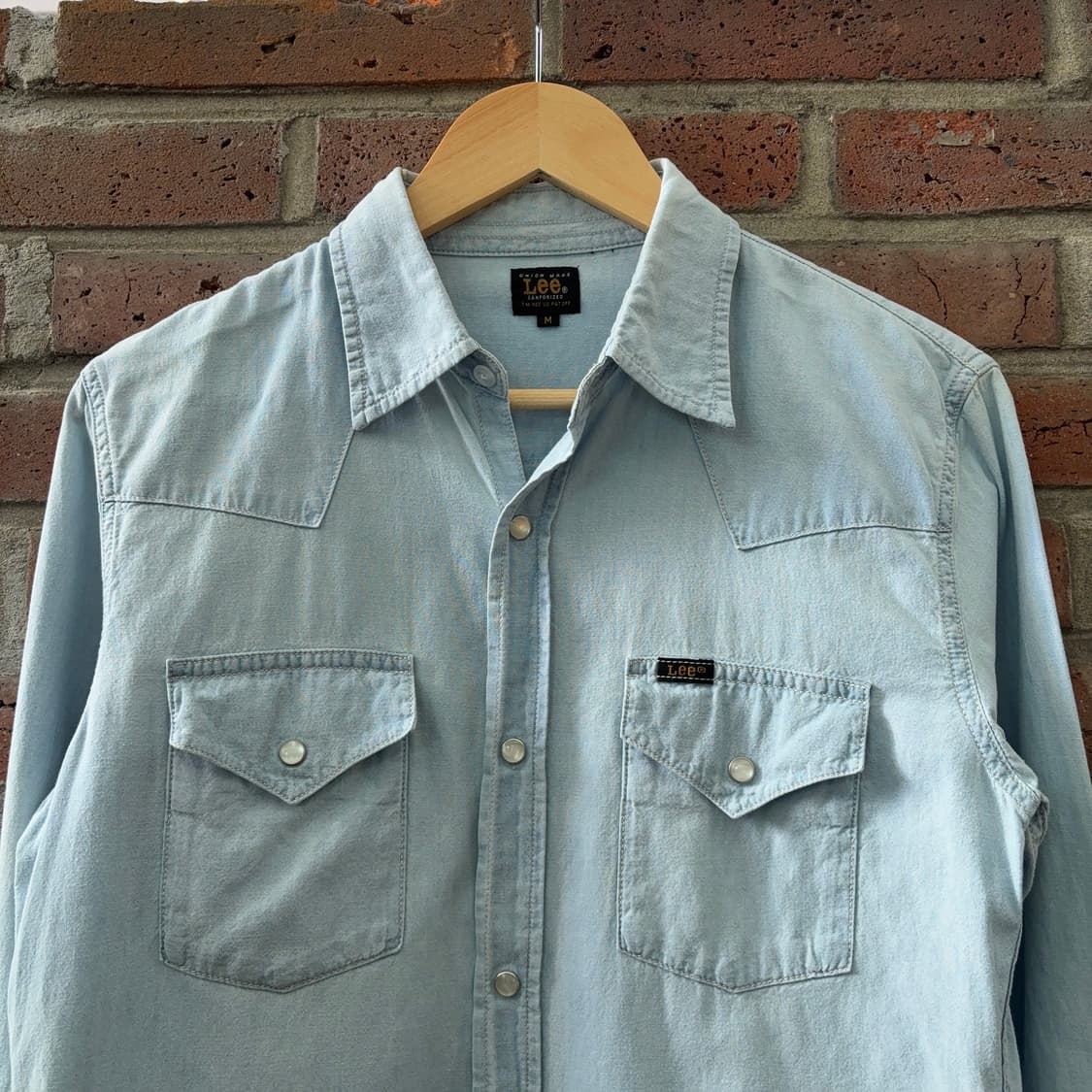 00s 리 Lee 라이트 데님 웨스턴 셔츠 상품이미지2