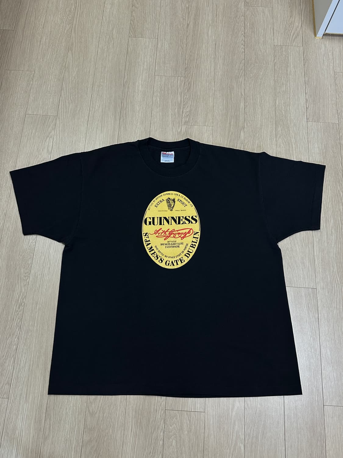 90s Hanes 50/50 기네스 티셔츠 (XL) 상품이미지1
