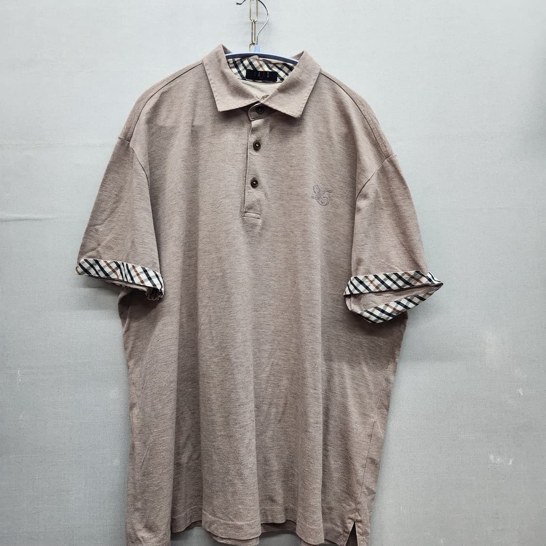 닥스 로고 소매 디테일 반팔카라 110(XL) 상품이미지1