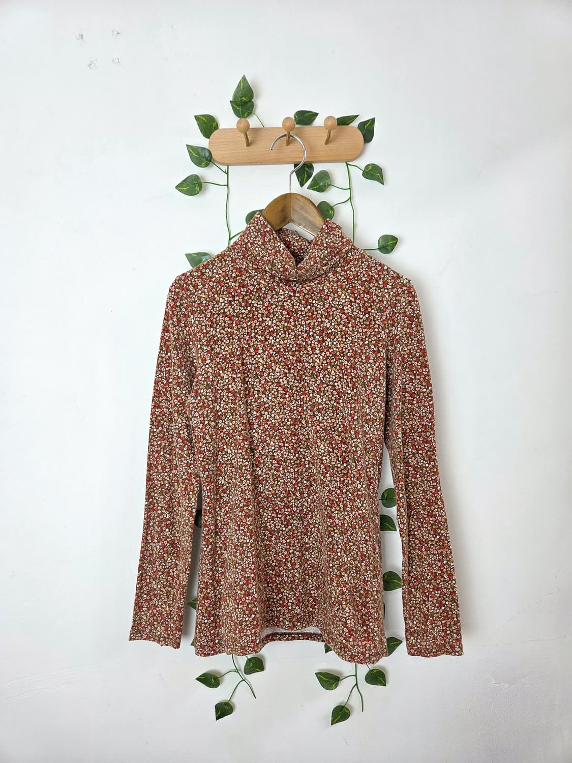 잔꽃 목폴라 슬리브 상품이미지1